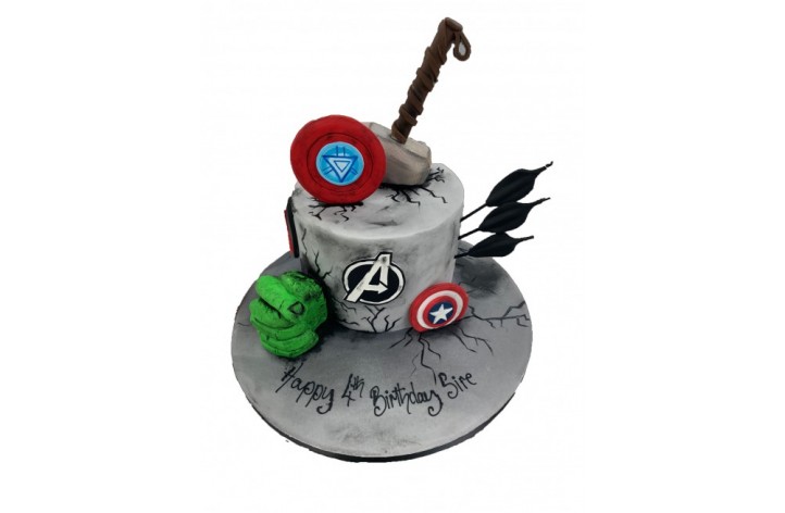 Avengers Rock Cake